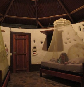 Inside our Yurt at Finca Mystica
